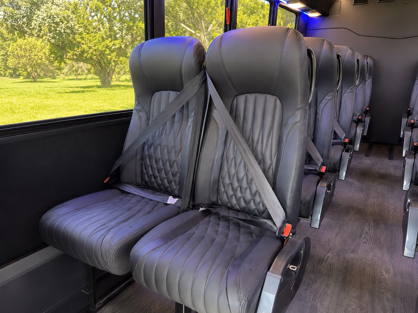 savannah 15 passenger minibus interior