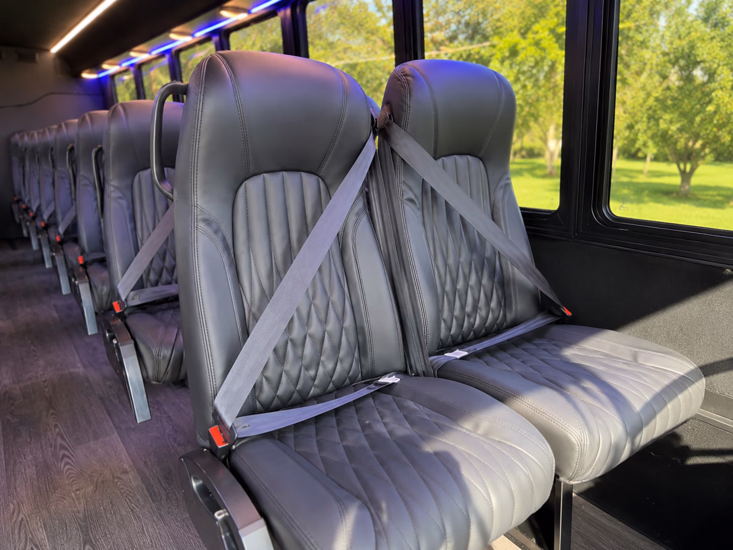 savannah 18 passenger minibus inside