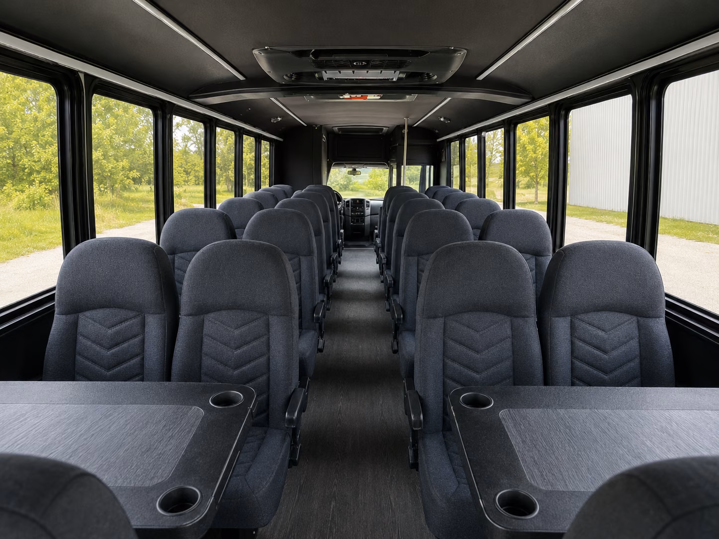 savannah 20 passenger minibus interior