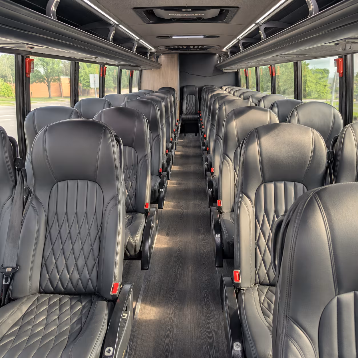 savannah 25 passenger minibus interior