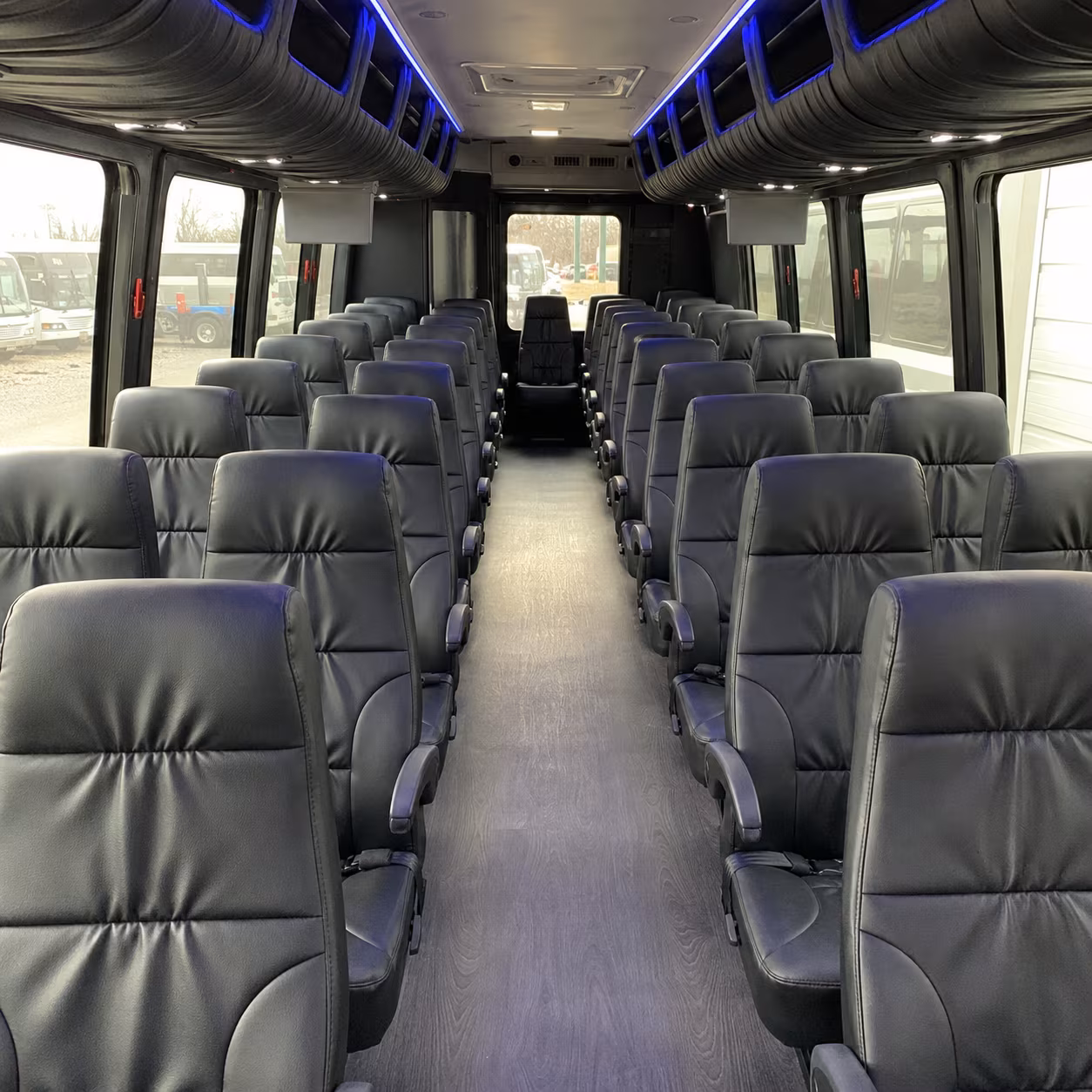 savannah 28 passenger minibus inside