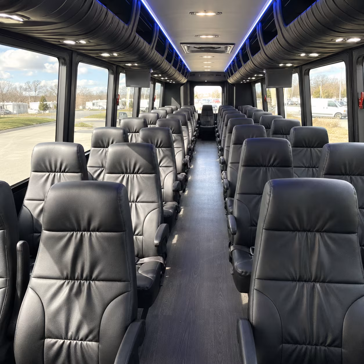 savannah 30 passenger minibus interior