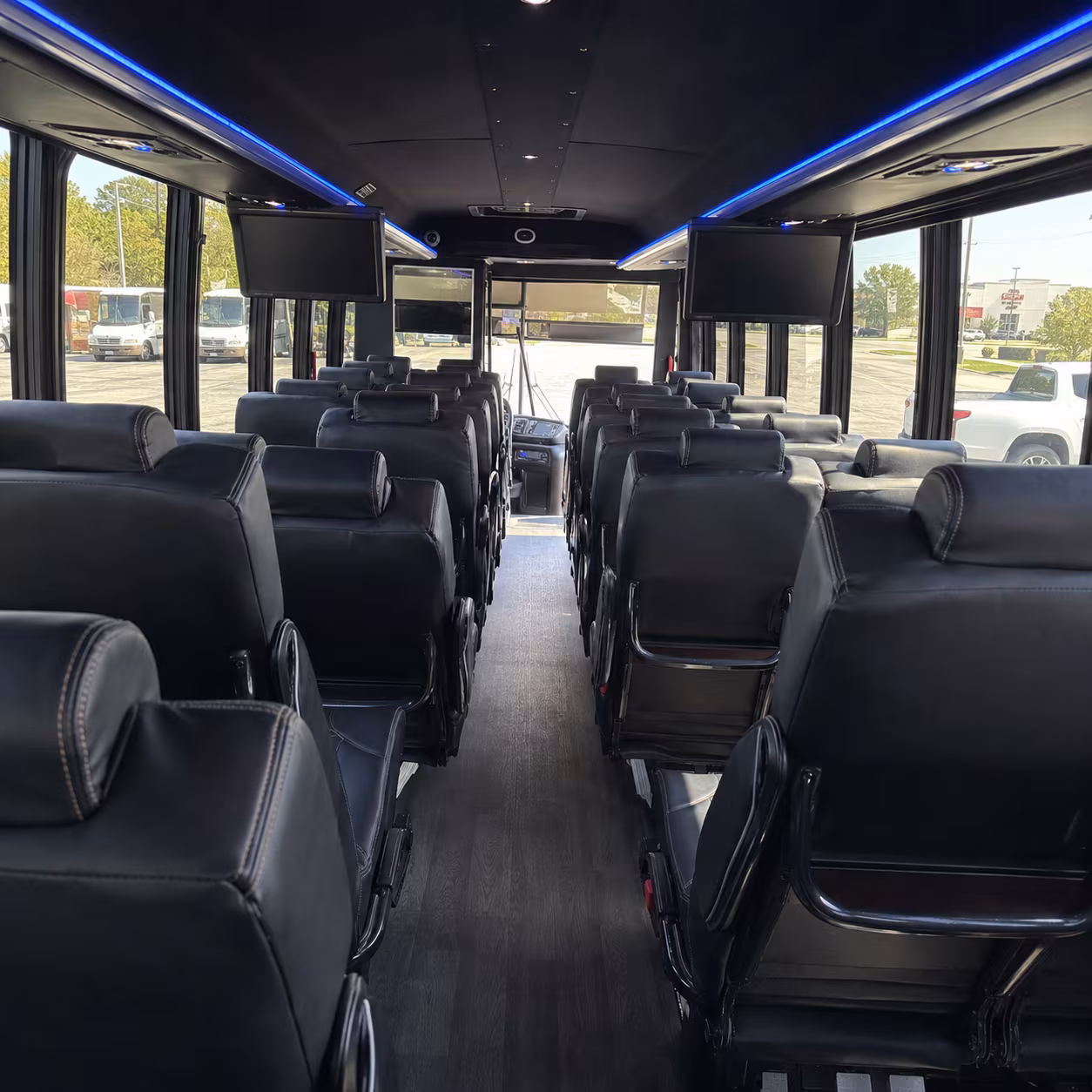 savannah 35 passenger minibus inside
