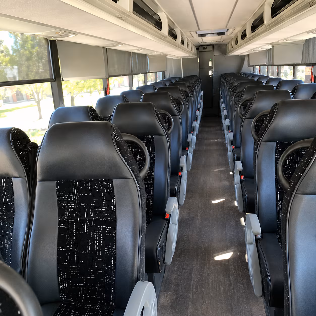 savannah 56 passenger charter bus inside