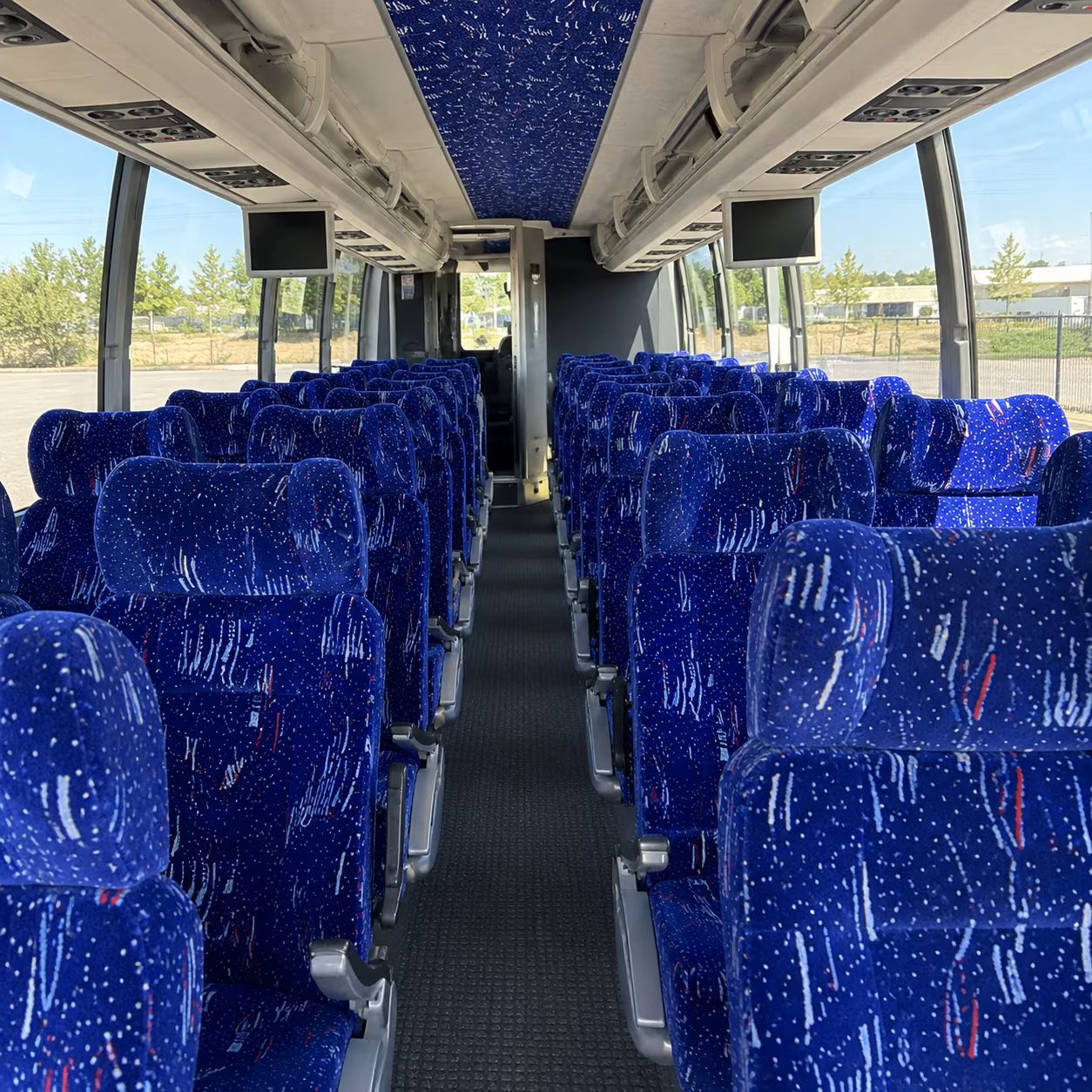 savannah 56 passenger charter bus interior