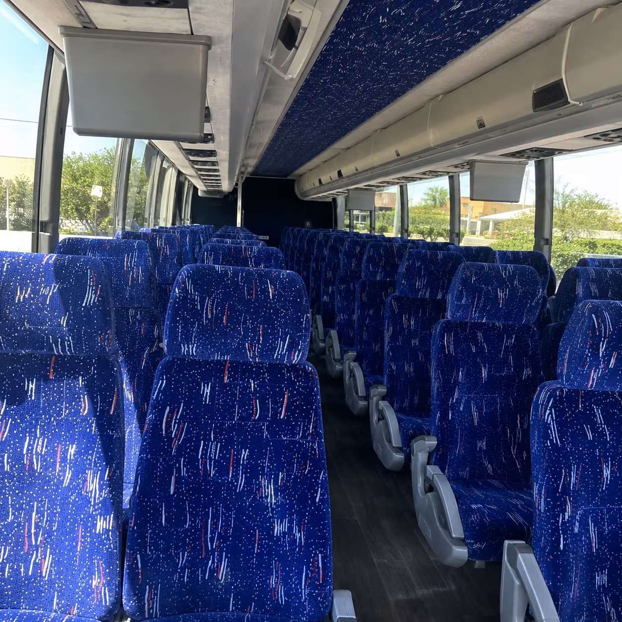 savannah charter bus inside